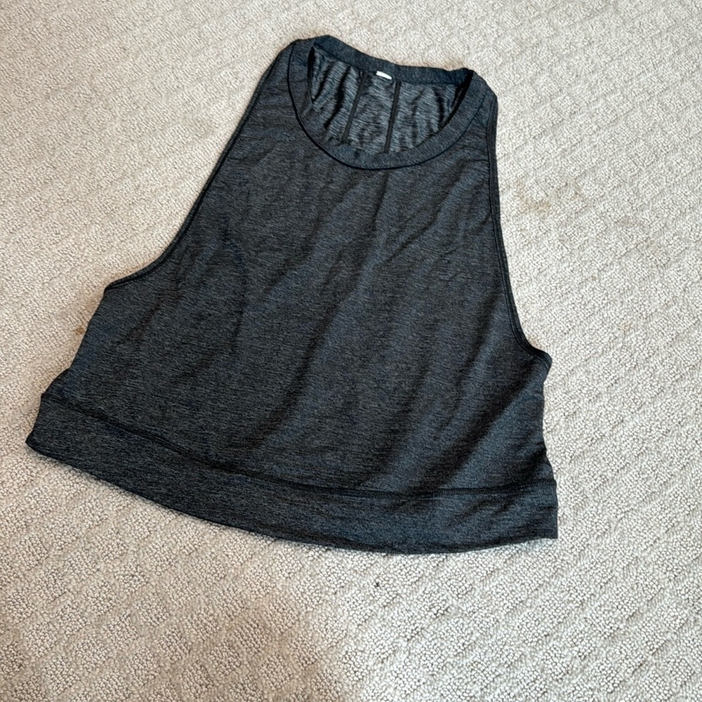 Lululemon heathered dark grey muscle tank